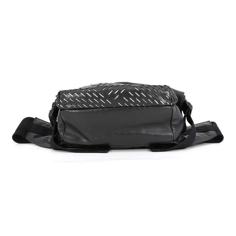 ボッテガヴェネタ ボディバッグ パンチング レザー BOTTEGA VENETA 黒