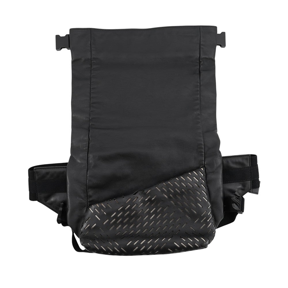 ボッテガヴェネタ ボディバッグ パンチング レザー BOTTEGA VENETA 黒