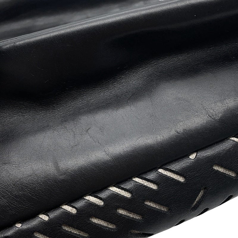 ボッテガヴェネタ ボディバッグ パンチング レザー BOTTEGA VENETA 黒