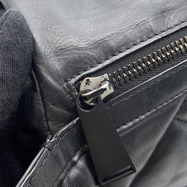 ボッテガヴェネタ ボディバッグ パンチング レザー BOTTEGA VENETA 黒