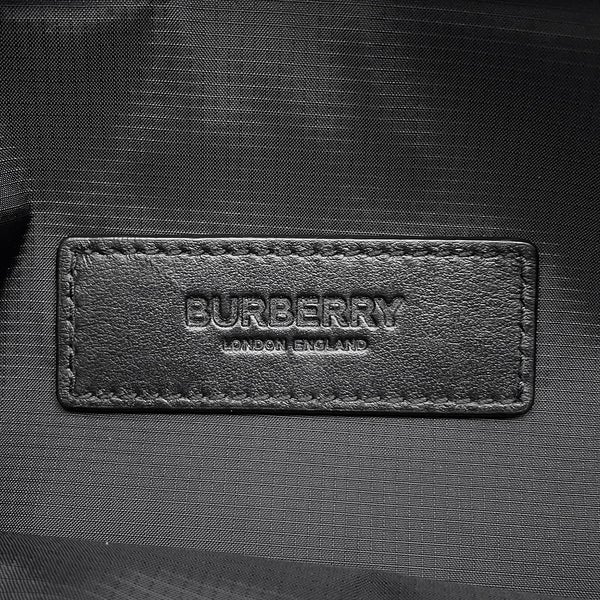バーバリー ボディバッグ ロゴ ナイロン 8069773 BURBERRY ウエストバッグ 黒