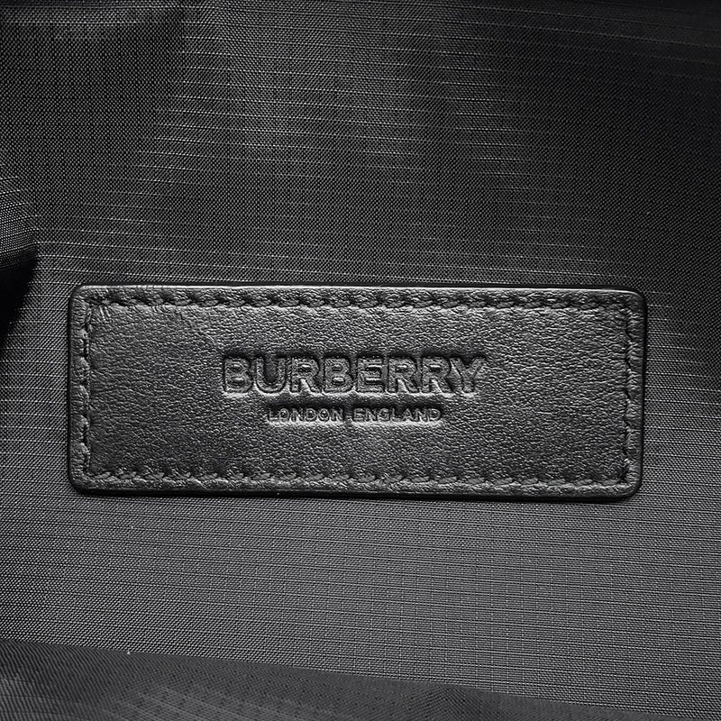 バーバリー ボディバッグ ロゴ ナイロン 8069773 BURBERRY ウエストバッグ 黒