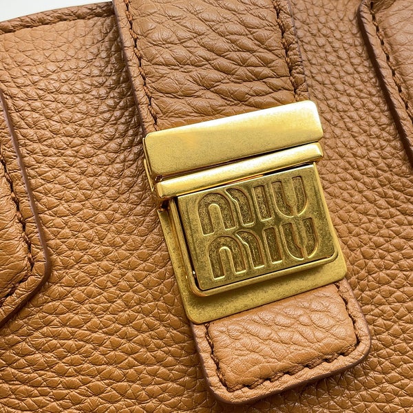 ミュウミュウ ハンドバッグ レザー 5BA266 Miu Miu 2wayショルダーバッグ
