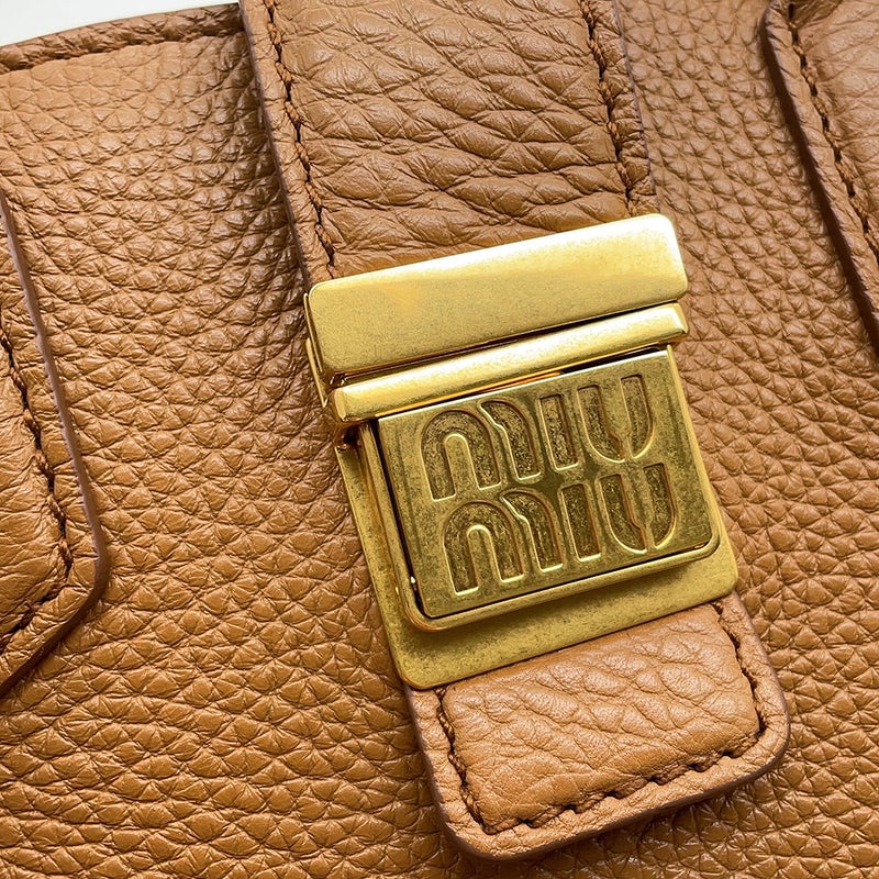 ミュウミュウ ハンドバッグ レザー 5BA266 Miu Miu 2wayショルダーバッグ