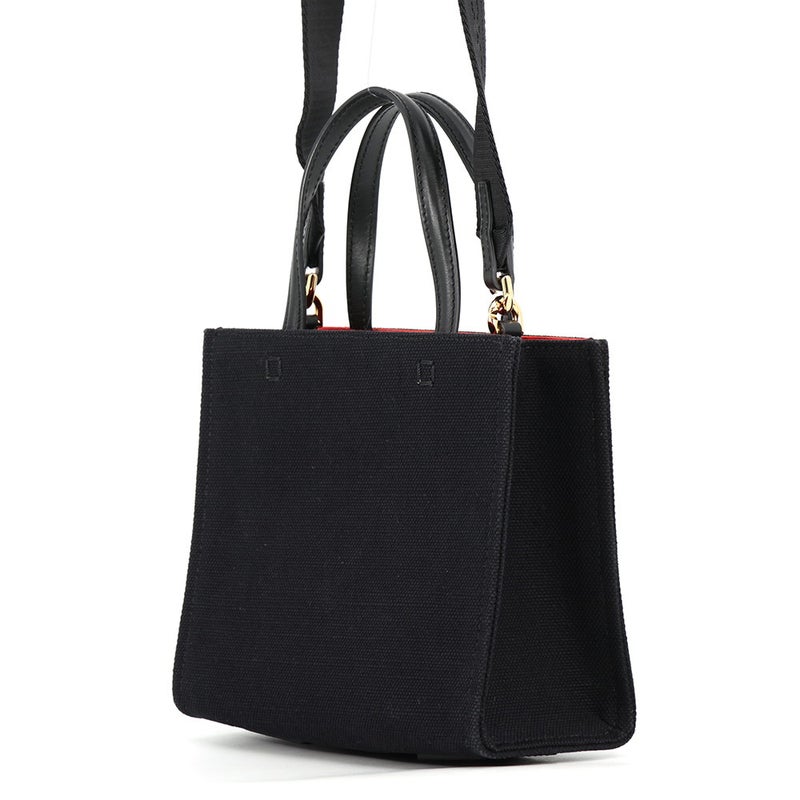 ジバンシー ハンドバッグ G-TOTE MINI TOTE BAG キャンバス BB50N0B1F1 GIVENCHY 2wayショルダー 黒 白