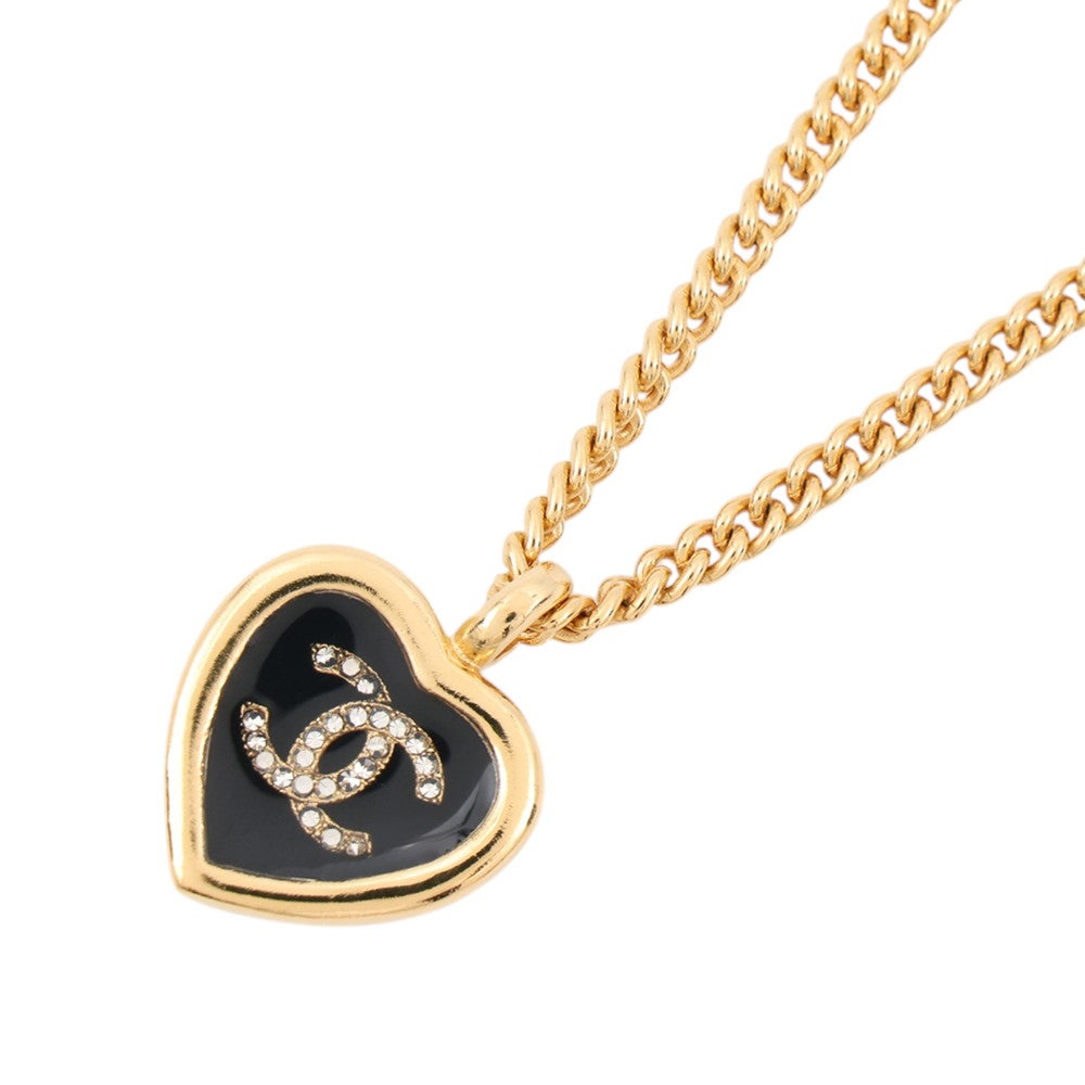 シャネル ネックレス ココマーク ハート F25 B ABG318 CHANEL