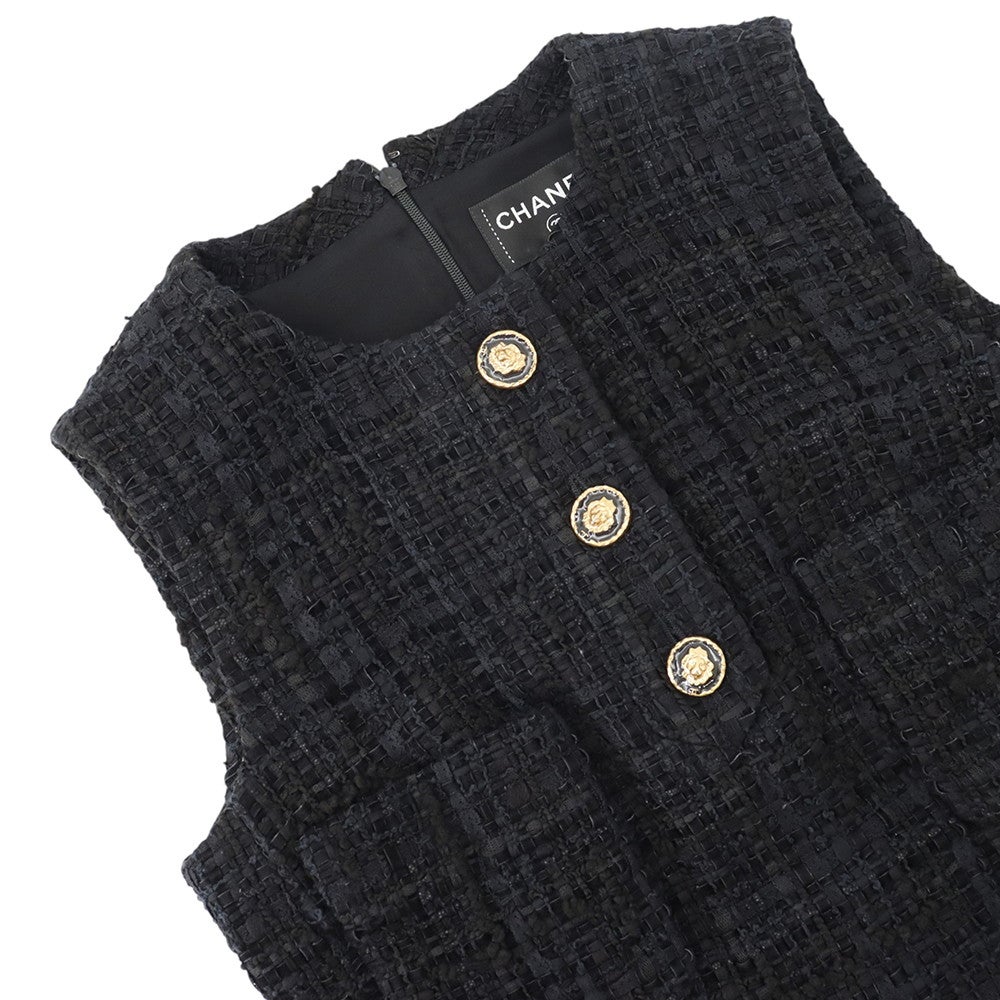 シャネル ワンピース ツイード レディースサイズ36 P71094 CHANEL 黒