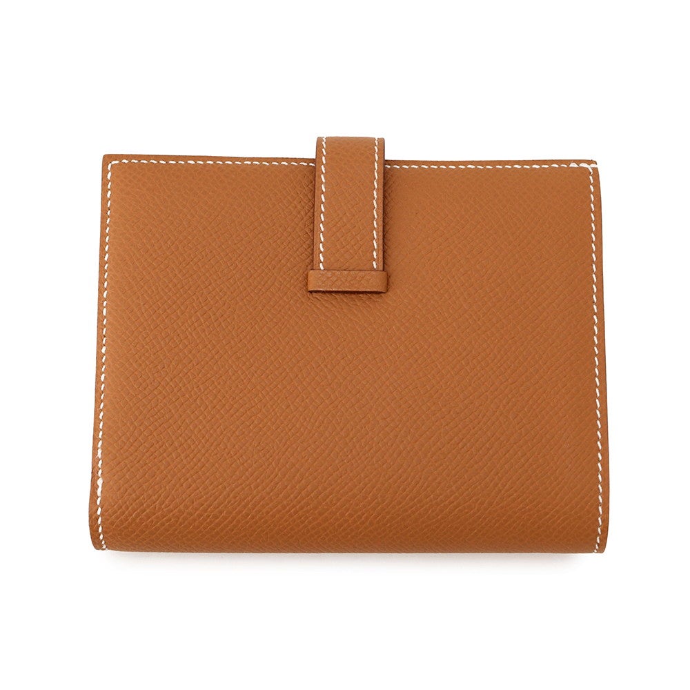 エルメス 二つ折り財布 ベアンコンパクト ゴールド/ゴールド金具