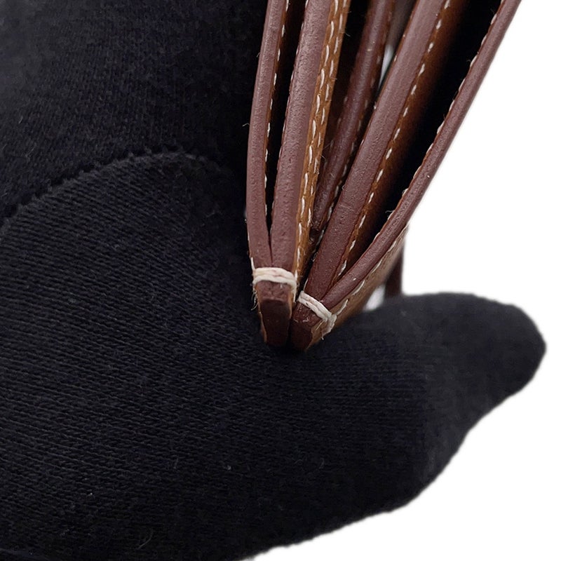 エルメス 二つ折り財布 ベアンコンパクト ゴールド/ゴールド金具 エプソン B刻印 財布