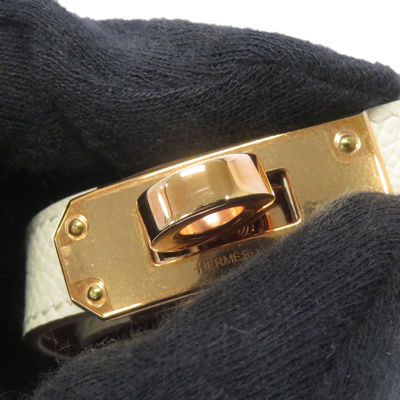 エルメス ブレスレット ケリー ドゥブルトゥール クレ/ピンクゴールド金具 エプソン U刻印 サイズT2