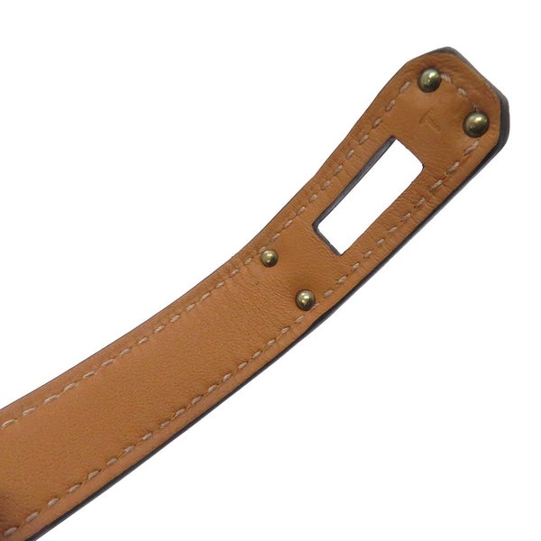 エルメス ブレスレット ケリー ドゥブルトゥール セレステ/ゴールド金具 エプソン U刻印 サイズT2 セレスト