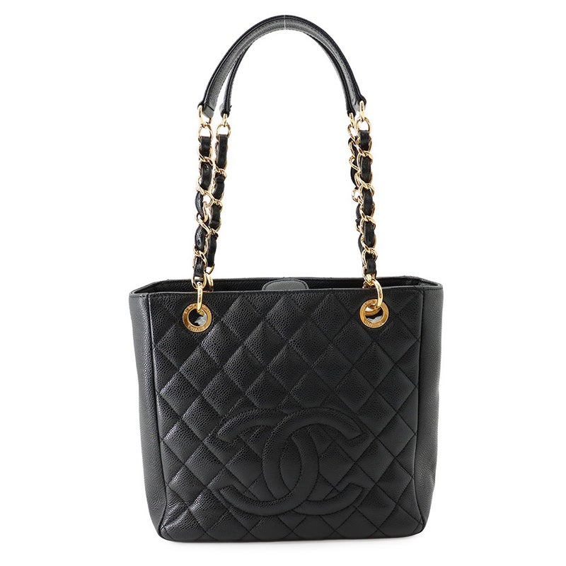 シャネル トートバッグ マトラッセ ココマーク PST A50994 CHANEL 黒