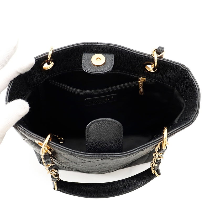 シャネル トートバッグ マトラッセ ココマーク PST A50994 CHANEL 黒