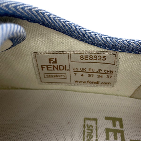 フェンディ スニーカー ドミノ デニム レディースサイズ37 8E8325 FENDI 靴