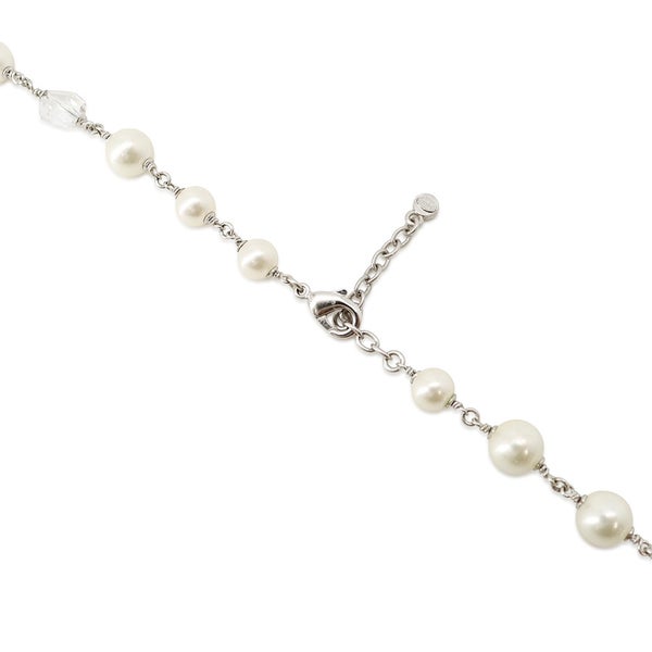 シャネル ネックレス ココマーク リボンモチーフ ラインストーン フェイクパール 08 P CHANEL アクセサリー