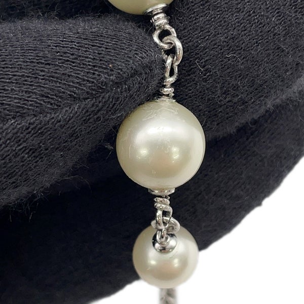 シャネル ネックレス ココマーク リボンモチーフ ラインストーン フェイクパール 08 P CHANEL アクセサリー