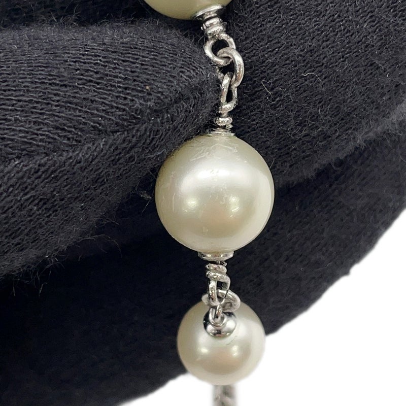 シャネル ネックレス ココマーク リボンモチーフ ラインストーン フェイクパール 08 P CHANEL アクセサリー