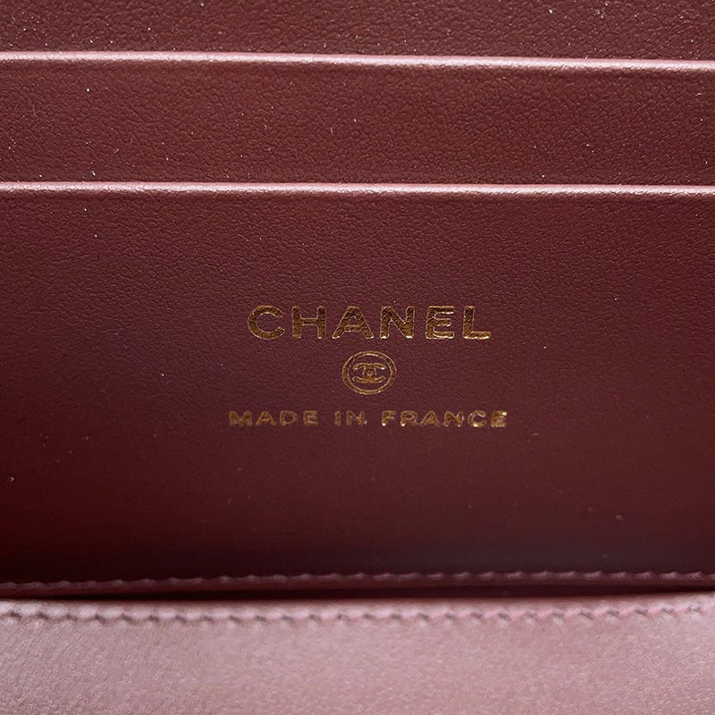 シャネル チェーンショルダーバッグ バニティケース ココマーク マトラッセ キャビアスキン AP1341 CHANEL バッグ キルティング 黒