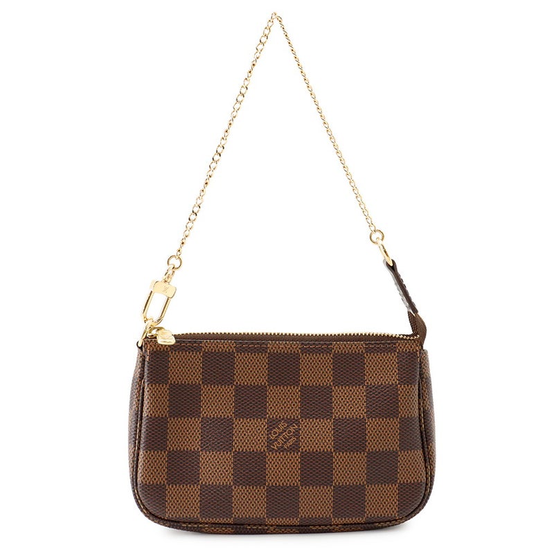 ルイヴィトン ポーチ ダミエ・エベヌ ミニ・ポシェット・アクセソワール N58009 LOUIS VUITTON ヴィトン アクセサリーポーチ
