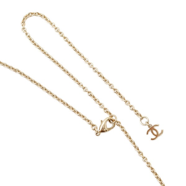 シャネル ネックレス ココマーク ラインストーン フェイクパール  ロゴ F23 K ABC199 CHANEL アクセサリー