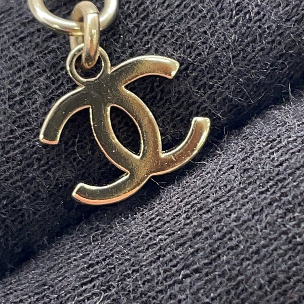 シャネル ネックレス ココマーク ラインストーン フェイクパール  ロゴ F23 K ABC199 CHANEL アクセサリー