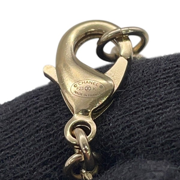 シャネル ネックレス ココマーク ラインストーン フェイクパール  ロゴ F23 K ABC199 CHANEL アクセサリー