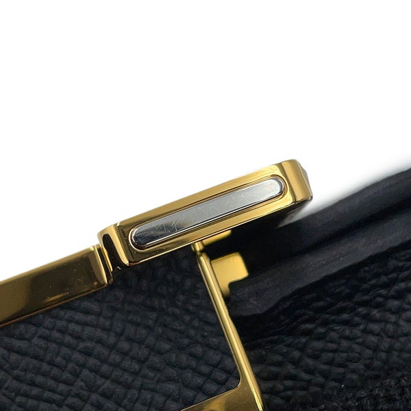 エルメス ショルダーバッグ ゲタ スリム ブラック/ゴールド金具 エプソン G刻印 HERMES 黒