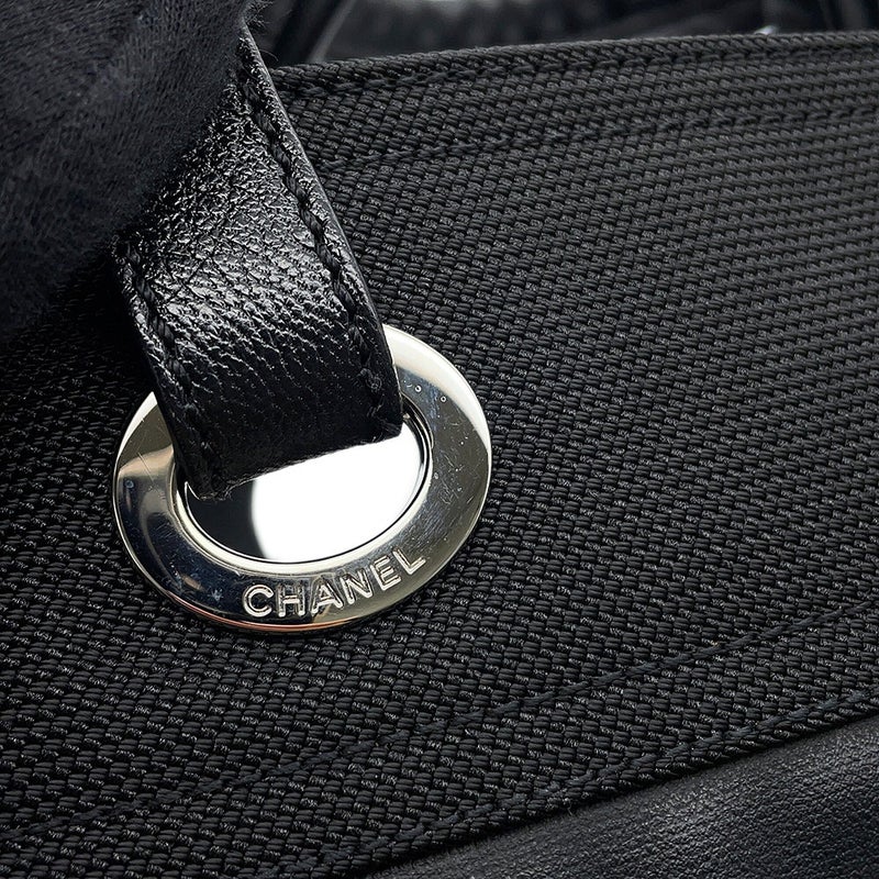 シャネル トートバッグ パリビアリッツトートPM マトラッセ ココマーク A34208 CHANEL 黒