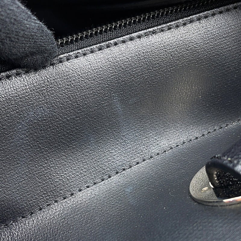 シャネル トートバッグ パリビアリッツトートPM マトラッセ ココマーク A34208 CHANEL 黒