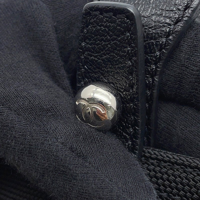 シャネル トートバッグ パリビアリッツトートPM マトラッセ ココマーク A34208 CHANEL 黒