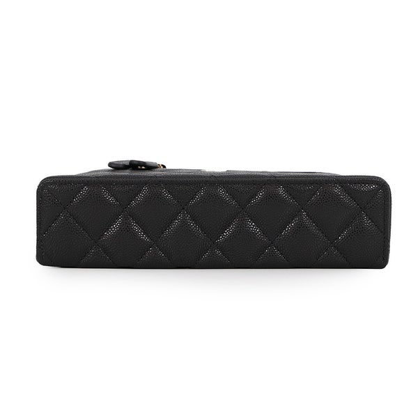 シャネル チェーンショルダーバッグ マトラッセ バニティ ココマーク キャビアスキン AP4385 CHANEL ヴァニティ 黒