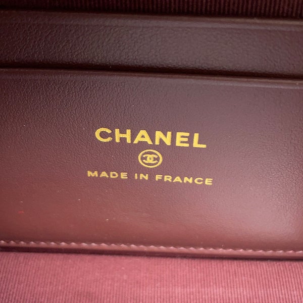 シャネル チェーンショルダーバッグ マトラッセ バニティ ココマーク キャビアスキン AP4385 CHANEL ヴァニティ 黒