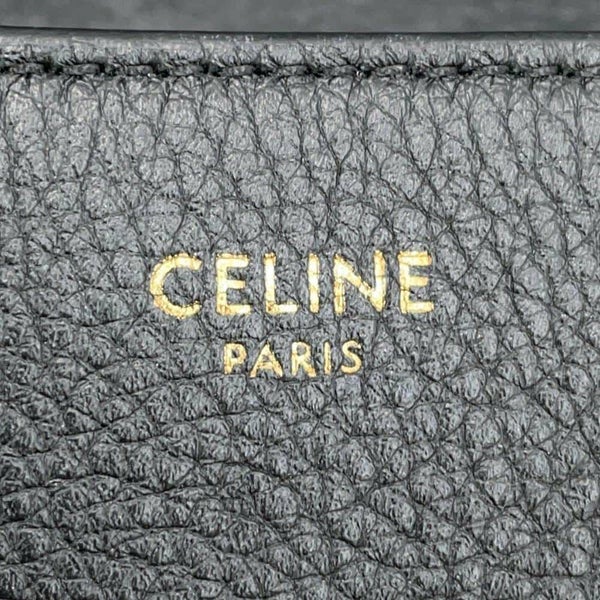 セリーヌ チェーンショルダーバッグ トリオンフ ティーン ヴィクトワール カーフレザー 116593 CELINE 黒