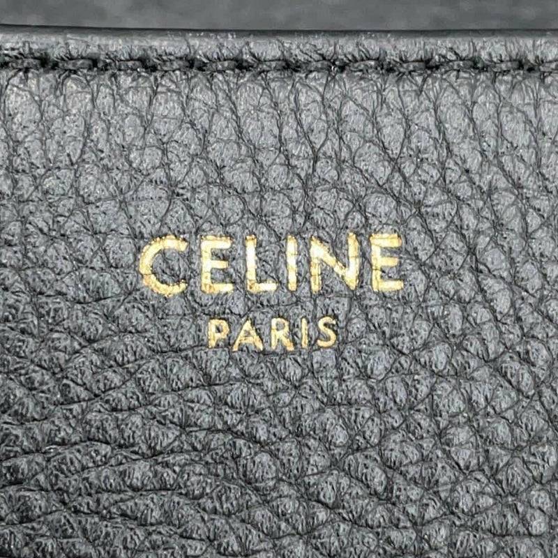 セリーヌ チェーンショルダーバッグ トリオンフ ティーン ヴィクトワール カーフレザー 116593 CELINE 黒
