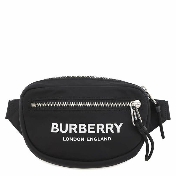 バーバリー ボディバッグ ロゴプリント ウエストバッグ 8021091 BURBERRY 黒