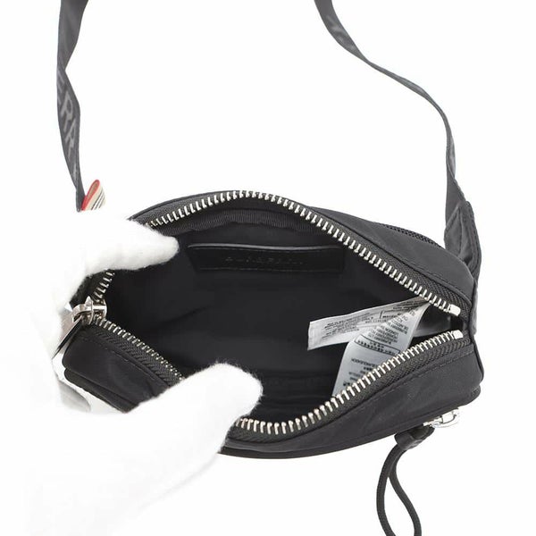 バーバリー ボディバッグ ロゴプリント ウエストバッグ 8021091 BURBERRY 黒