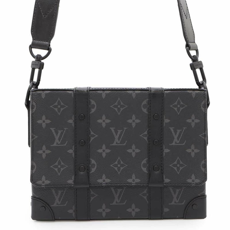 ルイヴィトン ショルダーバッグ モノグラム・エクリプス トランク・メッセンジャー M45727 ブラック 黒
