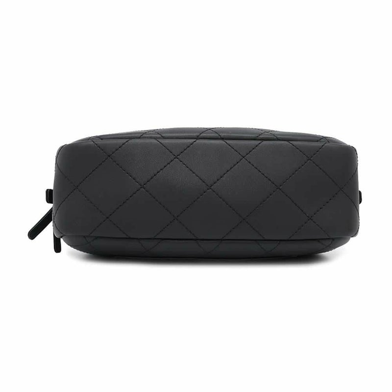 シャネル ハンドバッグ マトラッセ ココマーク ボーリングバッグ CHANEL 2WAYショルダーバッグ 黒