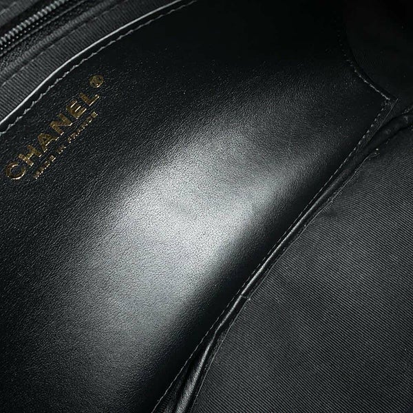 シャネル ハンドバッグ マトラッセ ココマーク ボーリングバッグ CHANEL 2WAYショルダーバッグ 黒