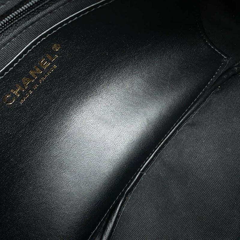 シャネル ハンドバッグ マトラッセ ココマーク ボーリングバッグ CHANEL 2WAYショルダーバッグ 黒