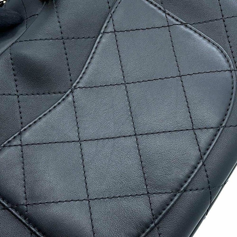 シャネル ハンドバッグ マトラッセ ココマーク ボーリングバッグ CHANEL 2WAYショルダーバッグ 黒