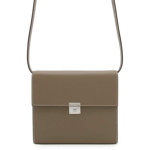 エルメス 財布 クリック16 エトゥープ/シルバー金具 エプソン D刻印 HERMES 財布