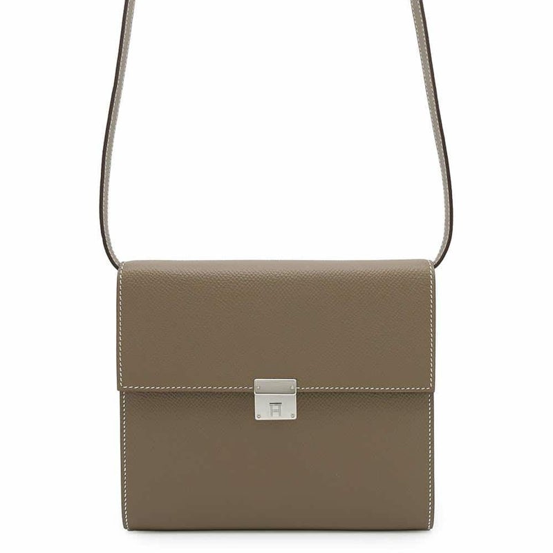 エルメス 財布 クリック16 エトゥープ/シルバー金具 エプソン D刻印 HERMES 財布