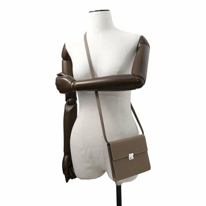 エルメス 財布 クリック16 エトゥープ/シルバー金具 エプソン D刻印 HERMES 財布