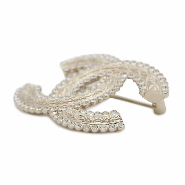 シャネル ブローチ ココマーク ラインストーン A22 K CHANEL アクセサリー
