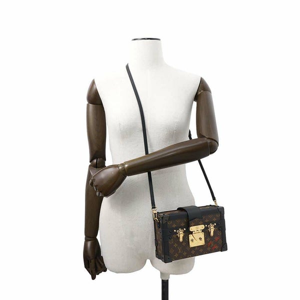 ルイヴィトン ショルダーバッグ モノグラム プティット マル M44199 2wayクラッチバッグ ブラック 黒