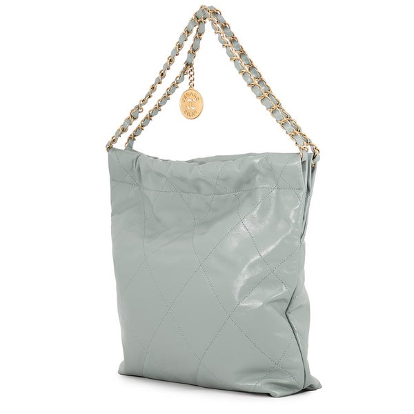 シャネル ハンドバッグ CHANEL 22 マトラッセ スモール シャイニーカーフレザー AS3260 ポーチ付き