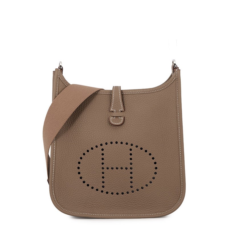 エルメス ショルダーバッグ エブリン3 23 エトゥープ/シルバー金具 トリヨンクレマンス G刻印 HERMES