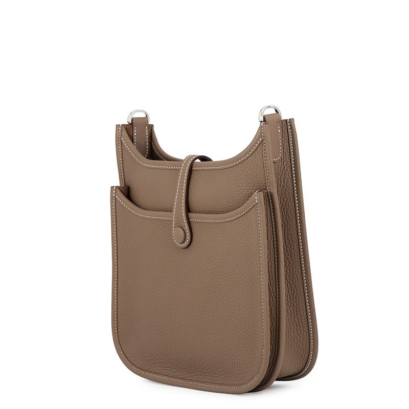 エルメス ショルダーバッグ エブリン3 23 エトゥープ/シルバー金具 トリヨンクレマンス G刻印 HERMES