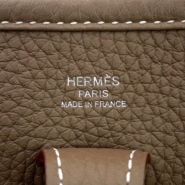 エルメス ショルダーバッグ エブリン3 23 エトゥープ/シルバー金具 トリヨンクレマンス G刻印 HERMES